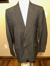 Mesquite Niver Western Wear Blazer 40R Gray VTG Rockabilly Cowboy Jacket EUC A33