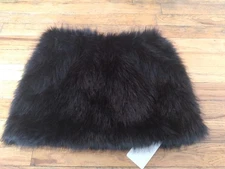 Musera Faux Fur Mini Skirt Medium Black