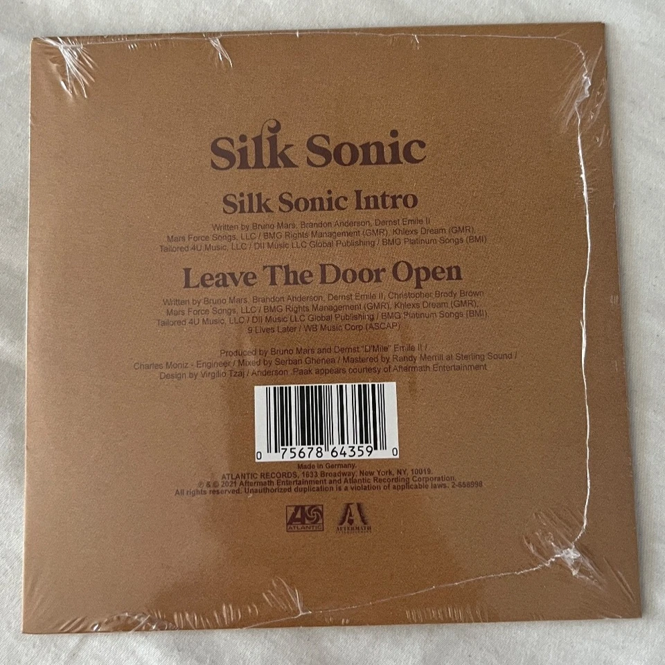 SEALED Silk Sonic – Leave The Door Open CD [Limited Edition] - Image 2 of 2