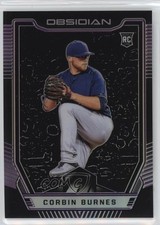 2019 Panini Chronicles Obsidian Electric Etch Purple Prizm /99 Corbin Burnes fm0