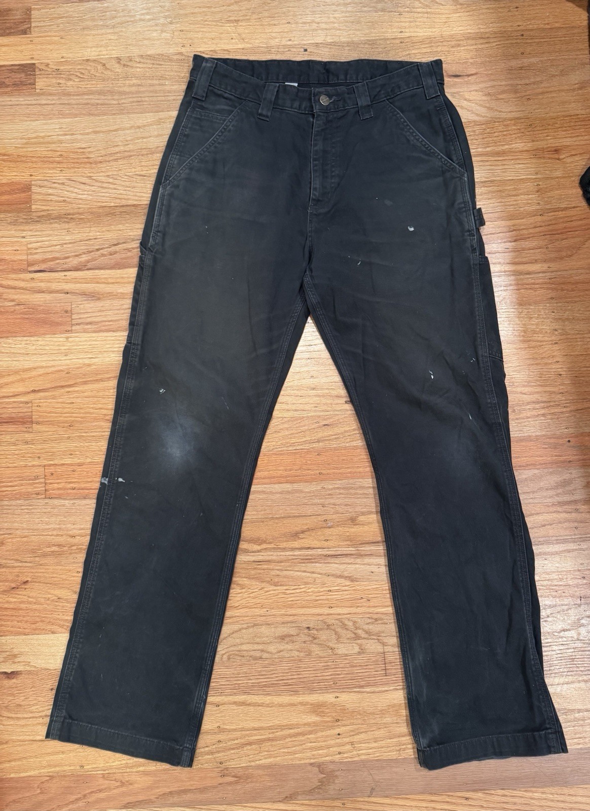 Carhartt Men's Carpenter Pants 33x32 Vintage Distressed Workwear