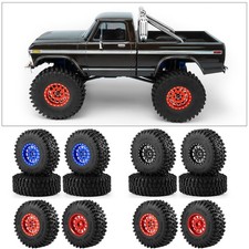 FLYXM 1.3" Alum Beadlock Wheel  Tires 72mm for TRX4M SCX24 1/18 1/24 RC Crawler