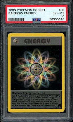 Rainbow Energy (1st Edition) graded PSA 6 for sale on eBay