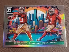 2024 Donruss Optic Downtown Duos BROCK PURDY DEEBO SAMUEL #2 Case Hit SSP 49ers