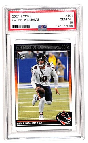 2024 Score #401 Caleb Williams Mystery Redemption PSA 10 Gem Mint Rookie
