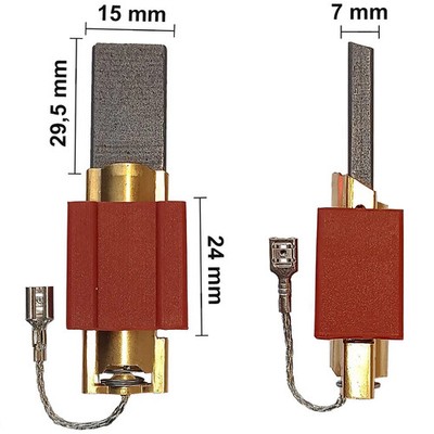 Kohlebürsten Kohlen für Miele WDA101, WDA105, WDA111 Waschmaschine