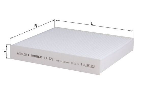 Mahle Filter, Innenraumluft La 922-image