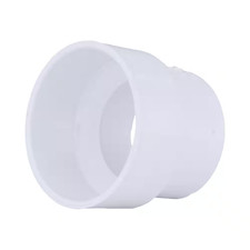 Charlotte Pipe 4 In. Hub x 3 In. Hub Schedule 40 DWV PVC Adapter Coupling