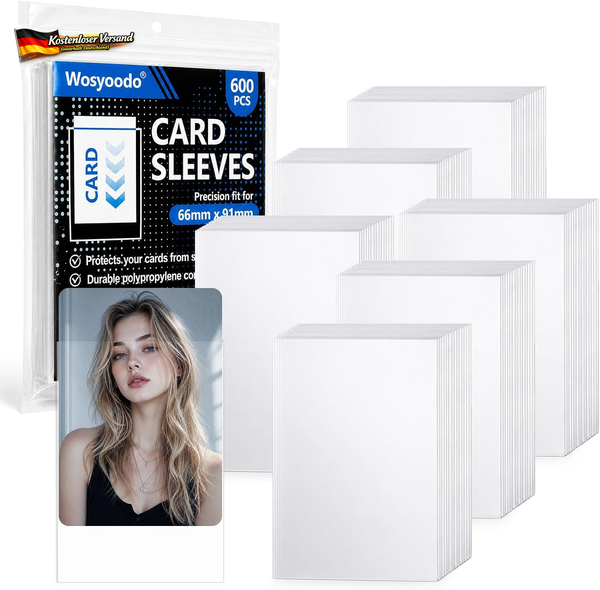 600 StüCk KartenhüLlen, 66 X 91 Mm Standard Soft KartenhüLlen, Card Sleeves, Sam-image
