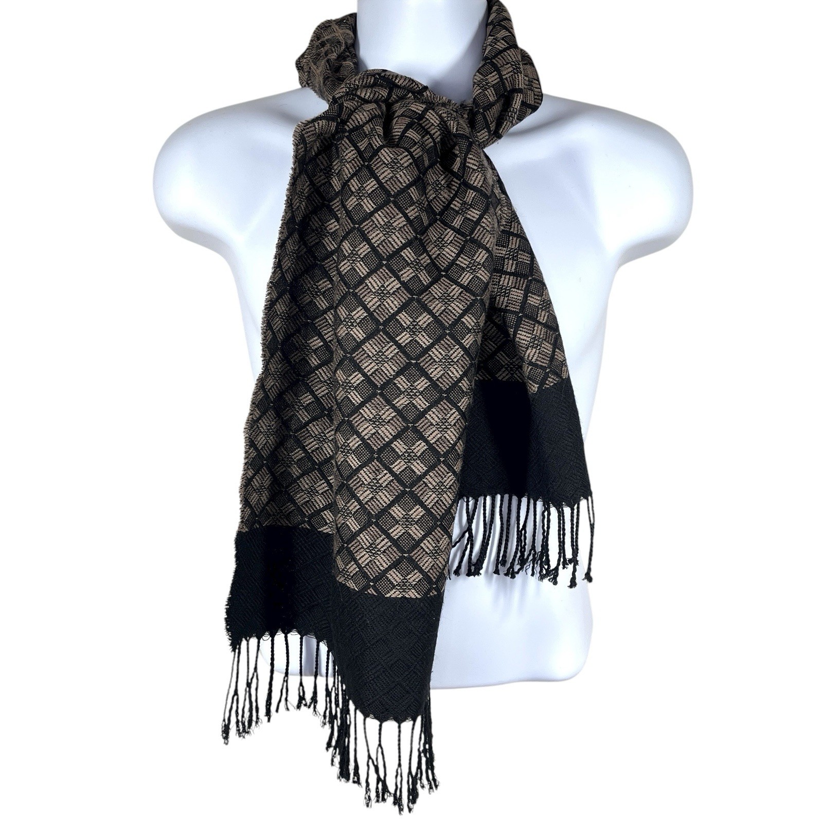 Bruno Piattelli 100% Wool Rectangular Scarf 60" x… - image 1