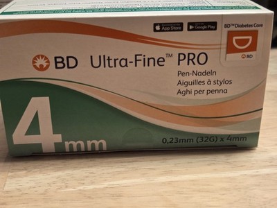  BD Ultra-Fine Pro 4 mm Pen-Nadel 105er   NEU/OVP