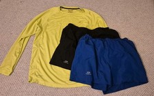 Running Athletics Shorts and Long Sleeve Top Medium Kalenji Layer 8 Qwick Dry