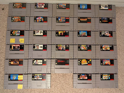 SNES CARTRIDGE - *PICK YOUR CART* - TESTED* - WORKS* CLEANED PINS* RD DESC*MANU*