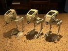 LOT(3) 1982 Star Wars AT-ST Scout Walker Vehicles-INCOMPLETE-Electronics Work!