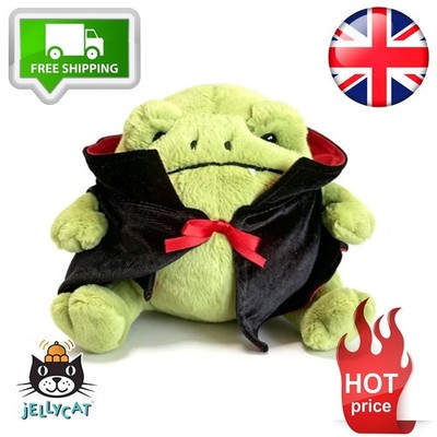 Jellycat Vampir Ricky Regenfrosch Plüschtier Puppe selten neu mit Etikett & Staubbeutel UK VERKÄUFER