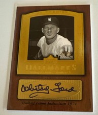 Whitey Ford Auto Upper Deck 2007 UD Premier Hallmarks Auto HM-WF Yankees /25