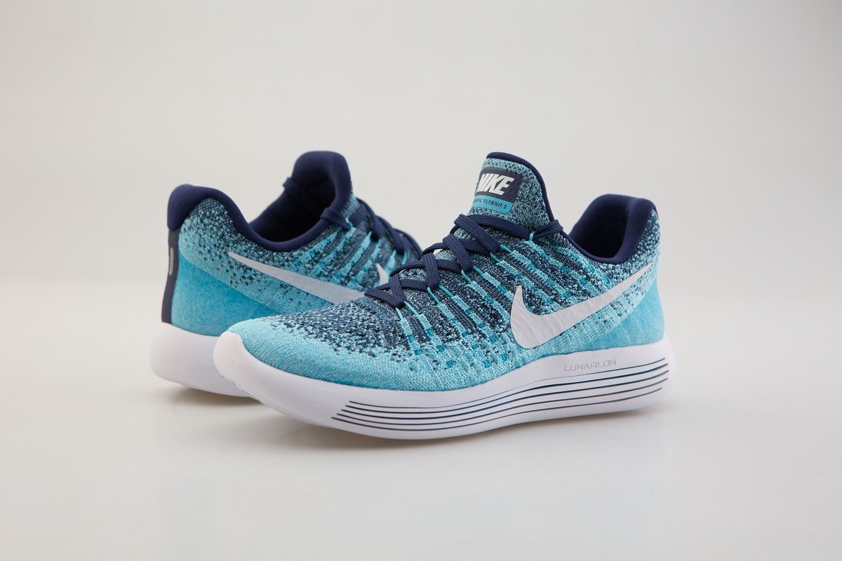 863780-402 Nike Women Lunarepic Low Flyknit Running Binary Blue