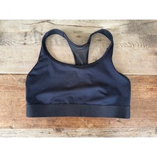 VSX Victoria's Secret Black Mesh MEDIUM DD Player Retro Sport Bra VS