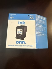 ONN INHPCL100014175 HP 65 Black Ink Cartridge New Sealed Exp. 06/2026