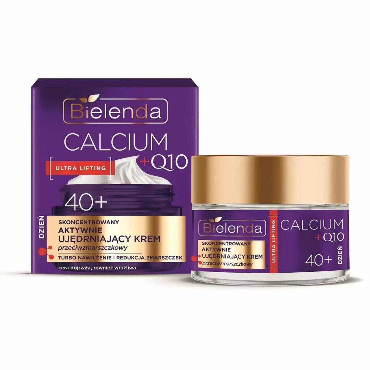 Bielenda Calcium + Q10 Concentrated Actively Firming Anti-Wrinkle Cream For Day 40+ Firming Face Cream With Anti-Wrinkle Effect 50 Ml - Image 3