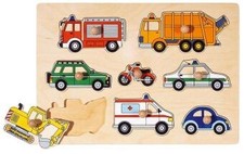 Steckpuzzle Verkehrsmittel (Holzpuzzle) | goki | Spiel | 4013594579964