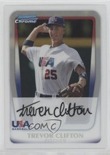 2011 Bowman Draft Chrome Prospects Refractor Trevor Clifton #BDPP95 ff8