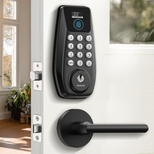 DESLOC C110 Fingerprint Keyless Entry Door Locks, Front Door Smart Lock Deadb...