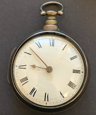 Antique Underhill Newport Verge Fusee Pocket Watch Running Ticks Silver Case