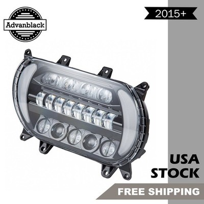 Advanblack ''ATTACK'' LED Headlight Fits 2015+ Harley Road Glide FLTRX