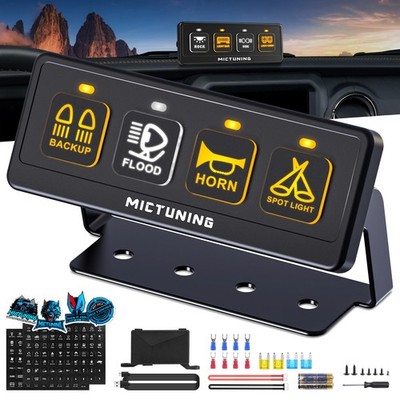 4/6/8/12 Gang Wireless Switch Panel, Circuit Control Relay System Box Car Truck