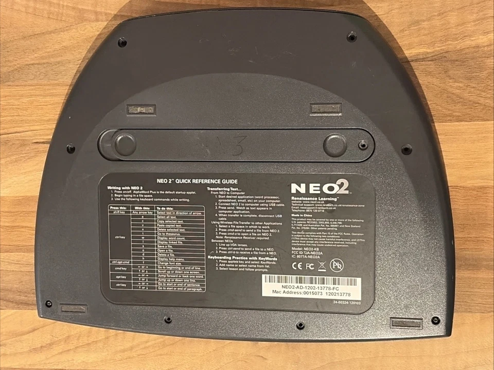 AlphaSmart Neo 2 Word Portable Word Processor Keyboard Distraction Free Writing - Image 2 of 4