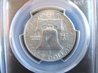 1954D PCGS MS65FBL SILVER FRANKLIN HALF DOLLAR NO TONING. — photo 4