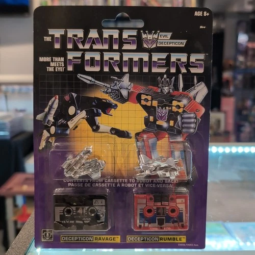 Transformers: Vintage G1 Cassette 2-Pack Decepticons Ravage and Rumble Collec...
