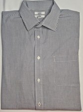 Mens Croft  Barrow Easy Care Long Sleeve Plaid Button Up Shirt 16 1/2 34-35