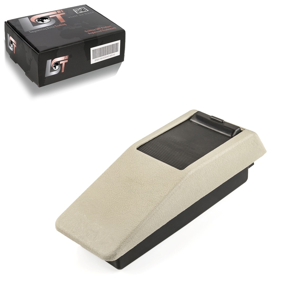 Beige Armrest Center Console Organizer Box For Mercedes-Benz E-Class W124 C124