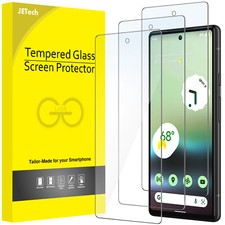 Screen Protector for Google Pixel 6a 6.1-Inch, Fingerprint Compatible, 3-Pack
