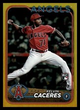 2024 Topps Series 2 Gold Foil #680 Kelvin Caceres Angels