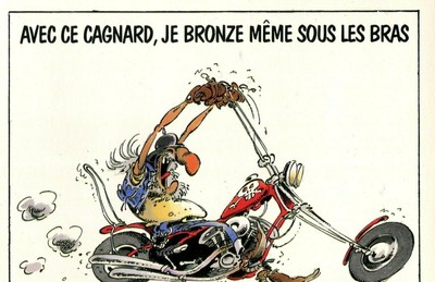 Joe Bar Team Carte Postale Avec Ce Cagnard Je Bronze Meme Sous Les Bras Ebay