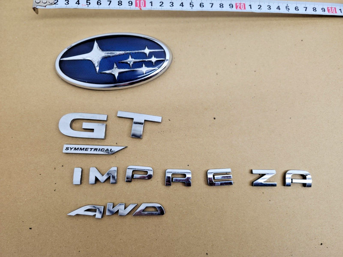 JDM SUBARU IMPREZA GG9 GG2 GT AWD TRUNK EMBLEM OEM | eBay