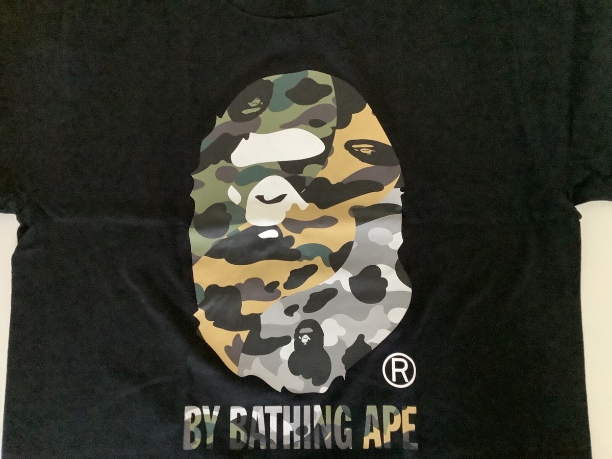 Authentic ape bape 1st camo crazy by bathing ape tee t shirt