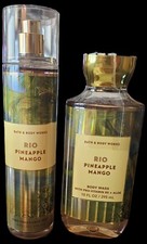 Bath  Body Works RIO Pineapple Mango Body Wash And Fine Fragrance Mist