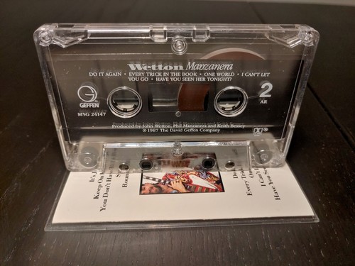 Wetton Manzanera Cassette Tape (Geffen M5G 24147, 1987) - Picture 9 of 10