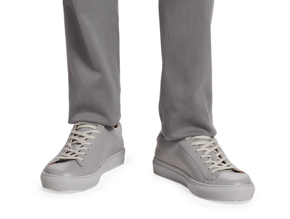 $1,795 новый с Ярлыками Kiton серый плоский передний хлопок смесь брюки размер 32-38 - Изображение 3 из 4