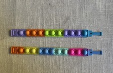 Pop It Fidget Bracelet Finger Push Bubble Wristband Stress Relief Toys For Kids