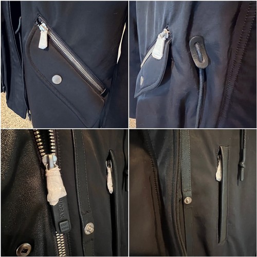 Nuevas PARKAS DE PIEL EXTRAÍBLES MEANDER para mujer, negras, talla M, venta al por menor $1295 - Imagen 6 de 8