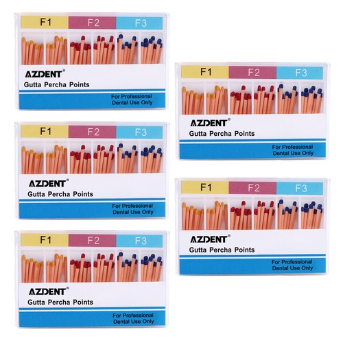 AZDENT Dental Endo Gutta Percha Points Root Canal Obturation GP0.04/.06 F1 F2 F3 - Picture 28 of 51