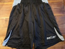 Saller Short Hose Torwart Kurz Schwarz Grau S L