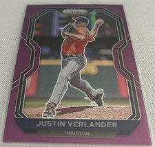 2021 Panini Prizm Baseball Justin Verlander Houston Astros Purple Prizm #36