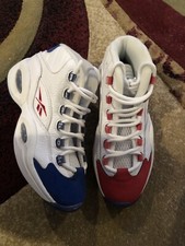 ALLEN IVERSON REEBOK QUESTION MID 'DOUBLE CROSS' Shoes Youth Size 5