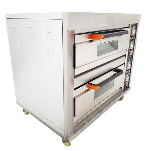 220V 13.2KW Commercial Movable Double Pizza Bread Oven Electric Toast Oven - Picture 11 of 18